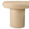 Set of 2 mushroom-shaped coffee tables in matt beige iron | Hortense Collection