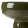 Designer side table in pine green iron | HORTENSE collection