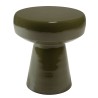 Designer side table in pine green iron | HORTENSE collection