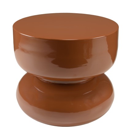 Brown iron designer side table | Hortense Collection