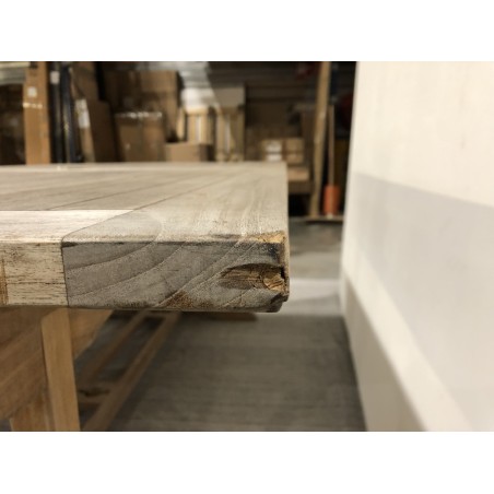 SECONDE MAIN - Table de jardin en bois Teck - 10/12 pers