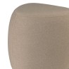 Pebble-shaped pouffe no. 1 in dark beige velvet-effect fabric | Leopold Collection