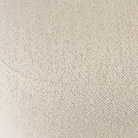 Designer pouffe no. 1 in beige small bouclé fabric | Leopold Collection