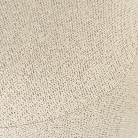 Designer pouffe no. 2 in beige small terry cloth | Leopold Collection