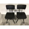 Lot de 2 chaises James noir | Seconde Main
