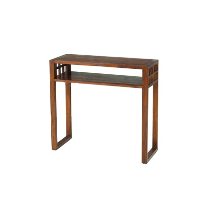 LORINE Brown Rectangular Console Table - Modern Mindi Wood Furniture