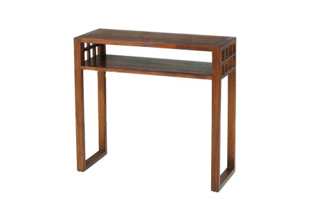 LORINE Brown Rectangular Console Table - Modern Mindi Wood Furniture