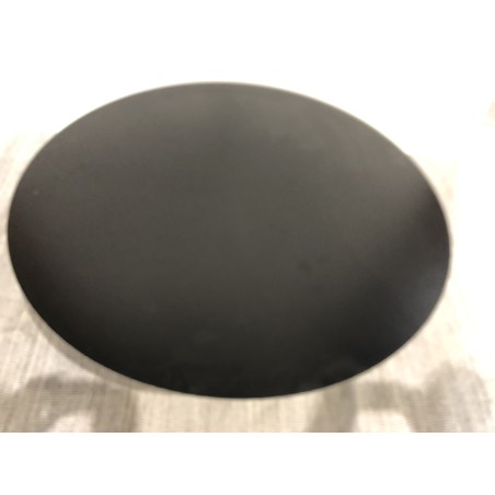 Table basse ronde 110x110cm plateau en fer noir | Seconde vie