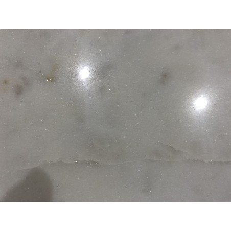 JAMES Coffee Table 100x56cm - Marble Top & Gold Flared Legs