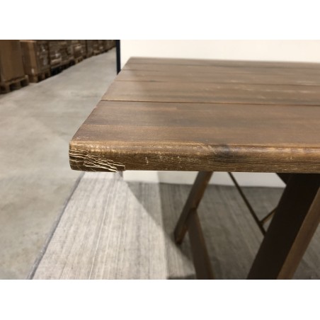 Table rectangulaire pliante 220x90cm acacia | SECONDE MAIN