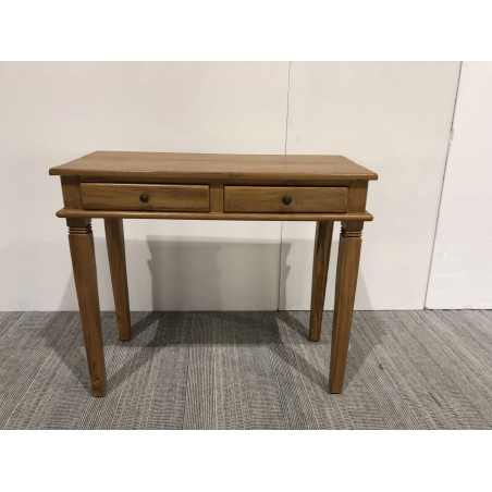 Brown teak desk with 2 drawers | Second Life