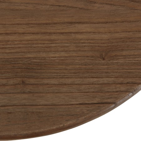 140cm organic-shaped coffee table in mindi wood | Romy Collection