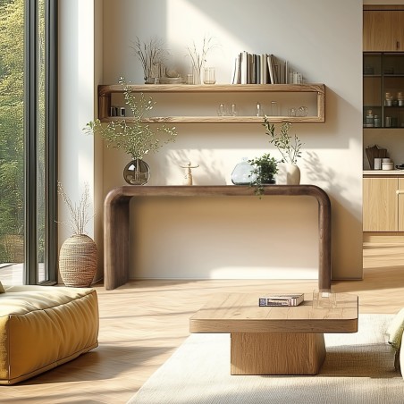 Console épurée en bois de mindi | Collection Romy