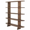 Linear bookcase with 5 shelves in mindi wood | Romy | Macabane