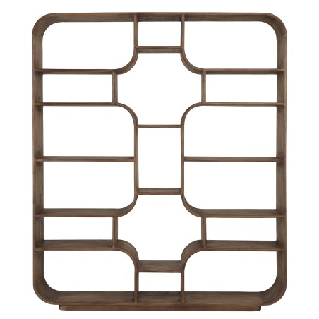 Symmetrical bookcase in mindi wood | Romy Collection | Macabane