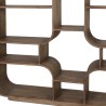 Symmetrical bookcase in mindi wood | Romy Collection | Macabane