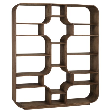 Symmetrical bookcase in mindi wood | Romy Collection | Macabane