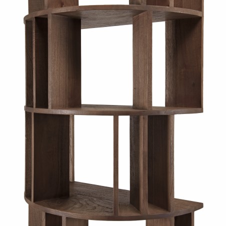 Bibliothèque artistique en bois de mindi | Collection Romy | Macabane