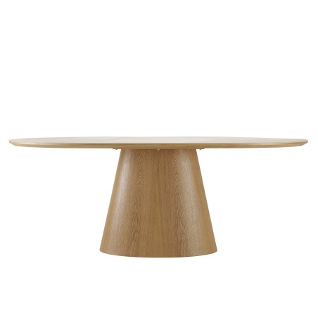 Dining table 200x90cm ceramic top with wooden legs | Ugo Collection