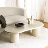 Table basse forme organique couleur beige effet béton | Collection Ugo