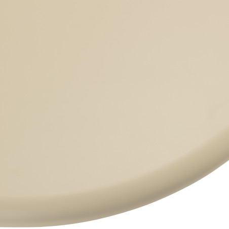Organic-shaped coffee table in beige with concrete effect | Ugo Collection