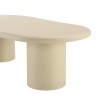Table basse forme organique couleur beige effet béton | Collection Ugo