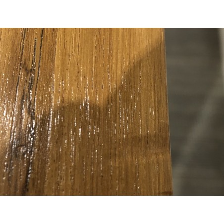 Console moderne marron 2 tiroirs bois Teck | SECONDE MAIN