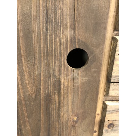 Buffet scandi marron bois 2 portes 3 tiroirs | Seconde Main