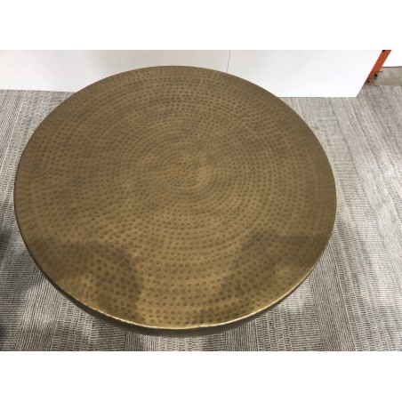 Antique gold round shell coffee table | Second-hand
