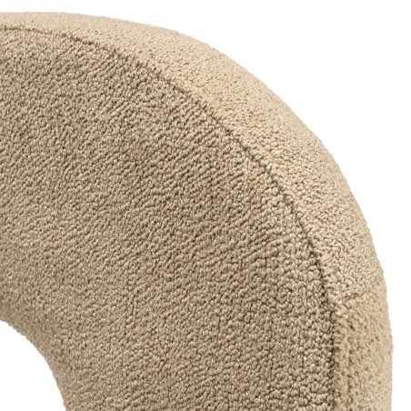 Fauteuil design en tissu beige | Meubles Macabane