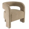 Fauteuil design en tissu beige | Meubles Macabane