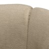 Beige fabric upholstered armchair | Macabane Furniture