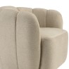Beige fabric upholstered armchair | Macabane Furniture