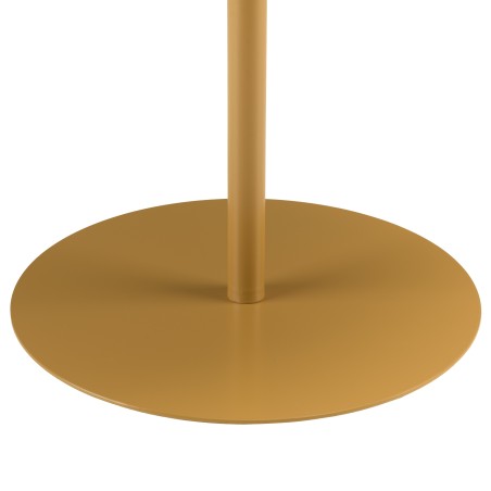 Table d'appoint ronde en acier marron D40cm | Meubles Macabane