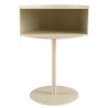 Table d'appoint ronde en acier beige D35cm | Collection Agathe
