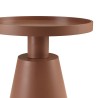Table d'appoint ronde en bois peint terracotta D38cm | Collection Agathe