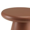 Round side table in terracotta-painted wood, diameter 40 cm | Macabane