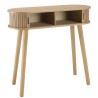 Console ovale 80x30cm en bois couleur naturelle | Macabane