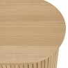 Oval sideboard, 80 x 33 cm, natural-coloured wood | Macabane Furniture