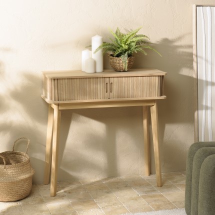 Console 80x30cm en bois couleur naturelle | Macabane