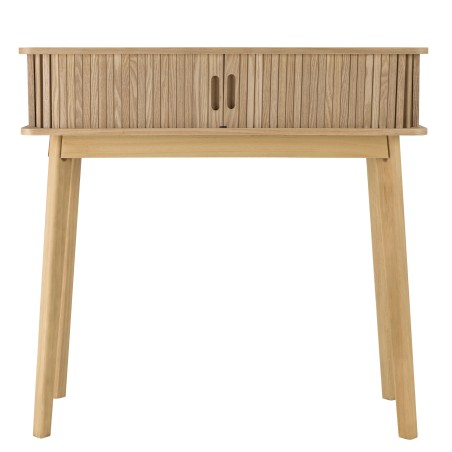 80x30cm console table in natural-coloured wood | Macabane