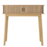 80x30cm console table in natural-coloured wood | Macabane