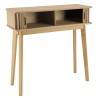 80x30cm console table in natural-coloured wood | Macabane