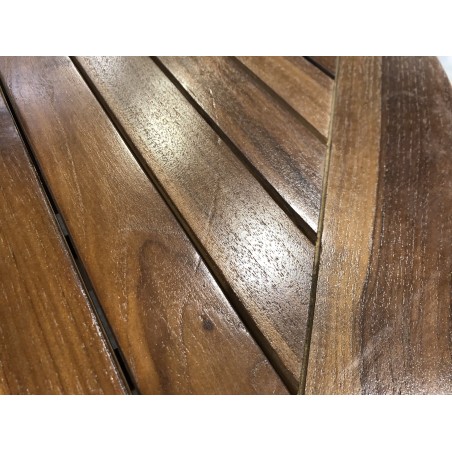 MAEVA - Double extension oval table 200/300*120 in oiled teak wood