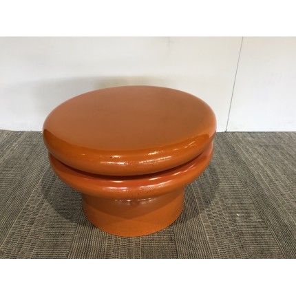 Table d'appoint couleur orange fluo - Seconde Main