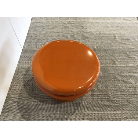 Neon orange side table - Second-hand
