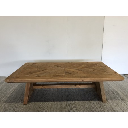 Rectangular coffee table 130x70cm recycled pine wood - Second Hand