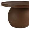Table d'appoint ronde en béton marron D45cm | Macabane