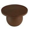 Table d'appoint ronde en béton marron D45cm | Macabane