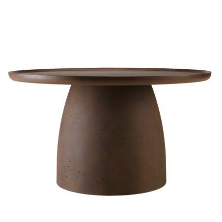 Table basse ronde en béton marron D80cm | Macabane